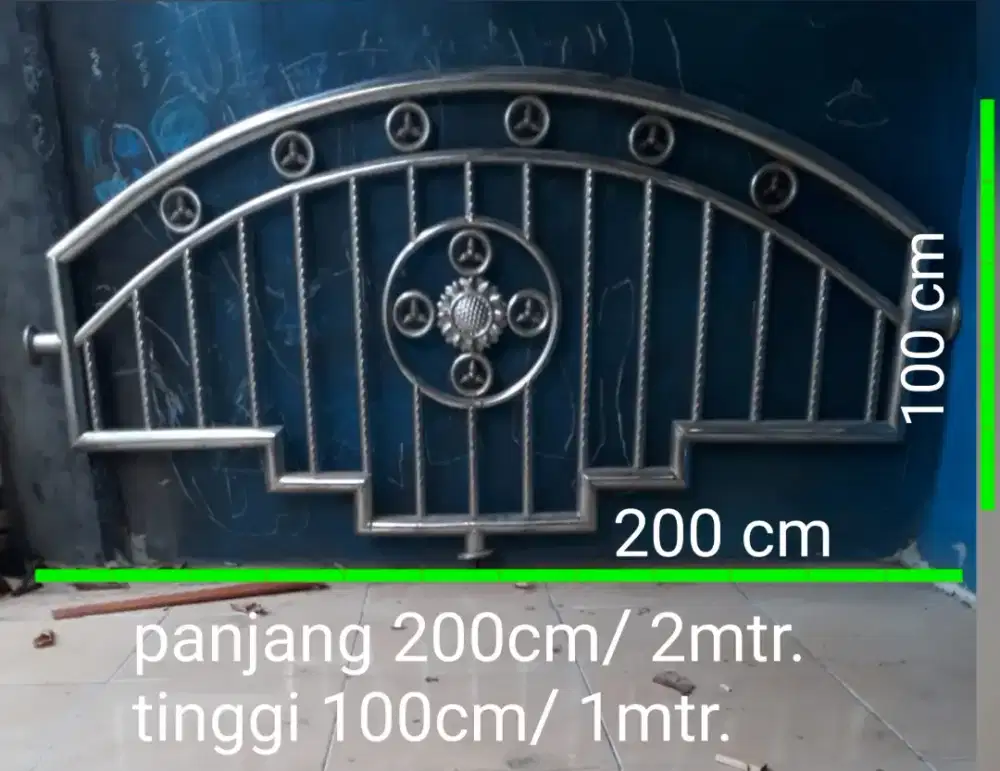 Pagar stenlis bekas rasa baru