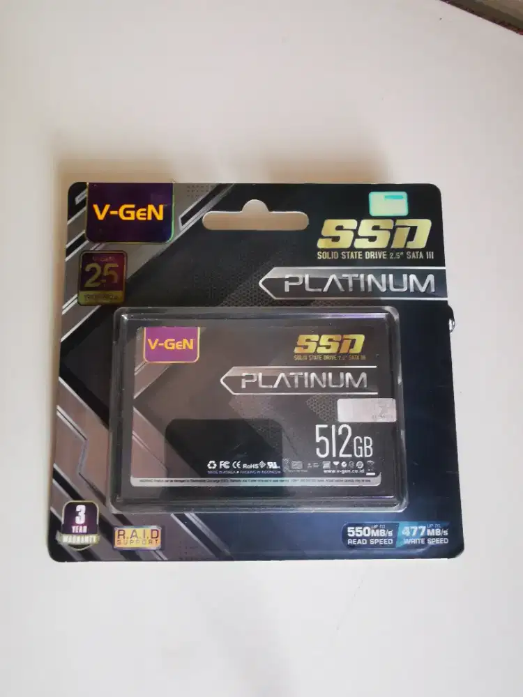 SSD V-Gen Platinum 512GB Baru