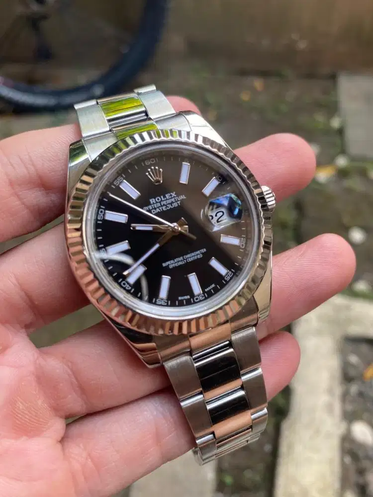 Rolex datejust blk dial