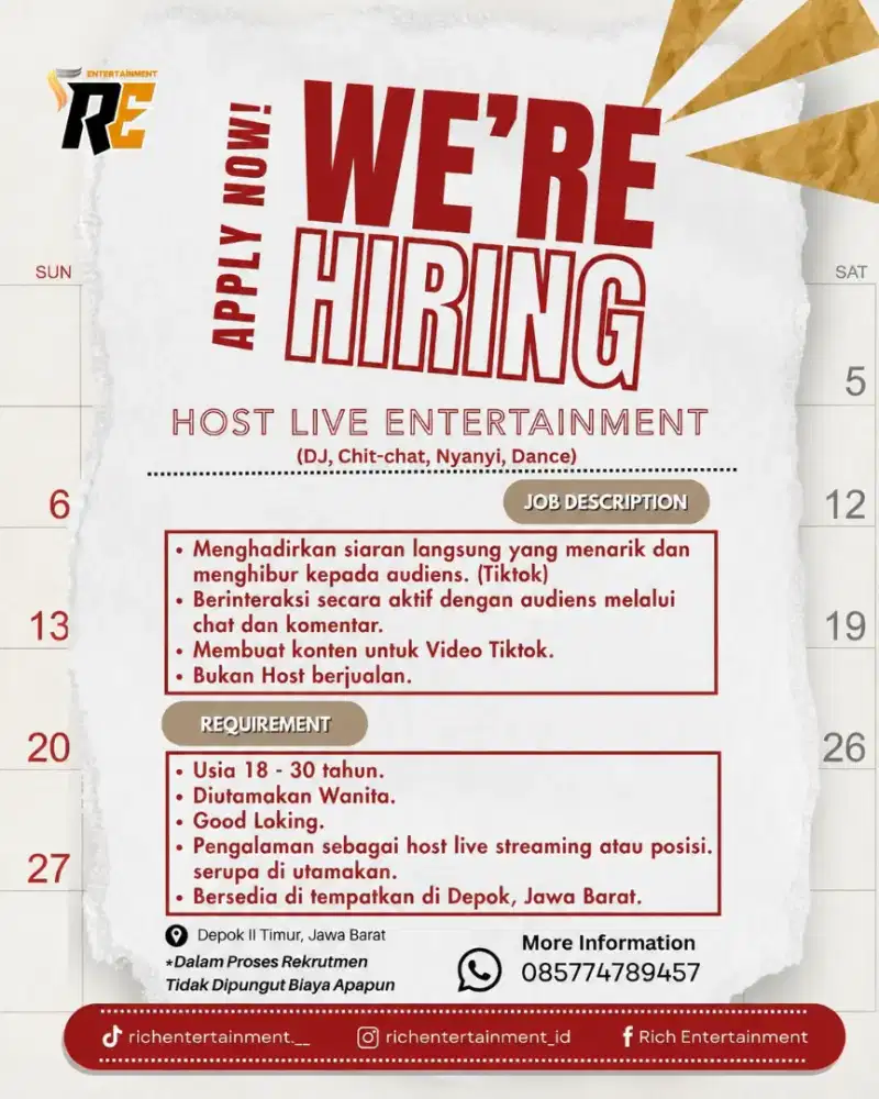Loker host live streaming
