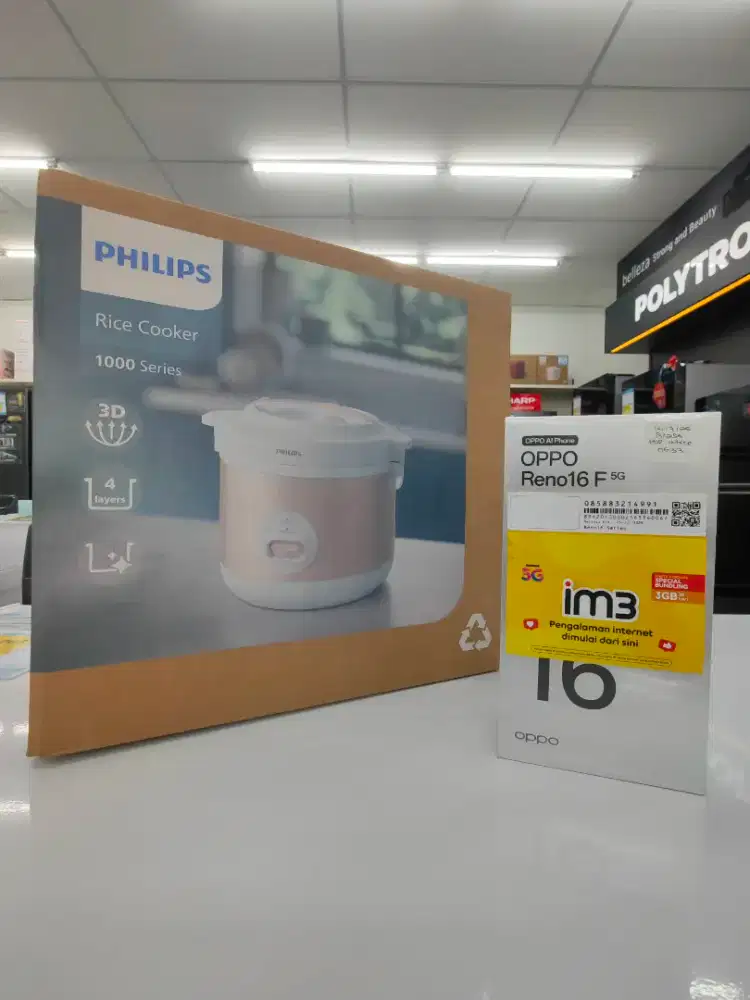 Oppo Reno 16F 5G 8/128GB Potongan 5% Gratis Rice Cooker Philips