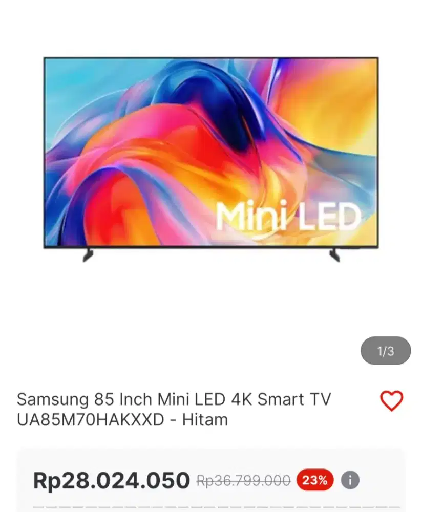 TV SAMSUNG 85INCH MINILED