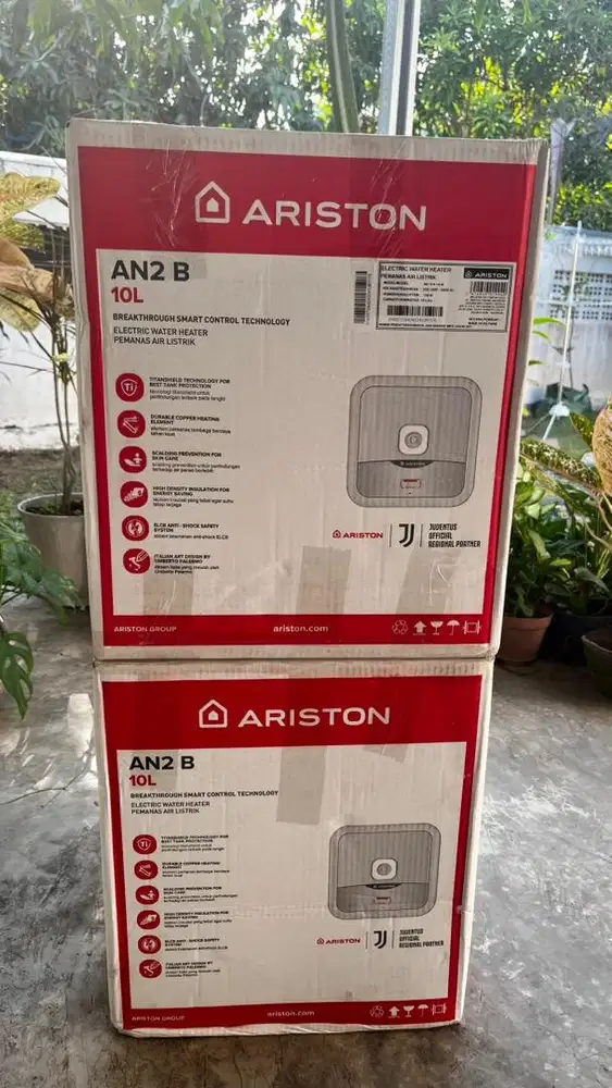 Water heater ariston andris 2B 10liter low watt , baru, segel. Diskon