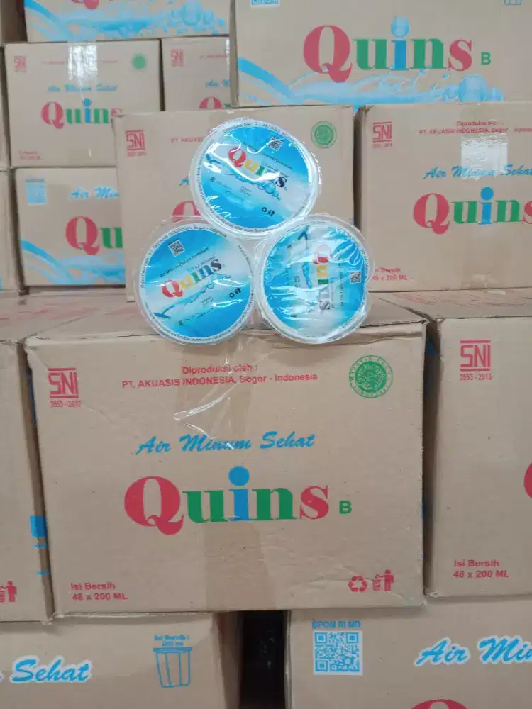 Jual Air Kemasan Gelas Merc Quins 200 ml