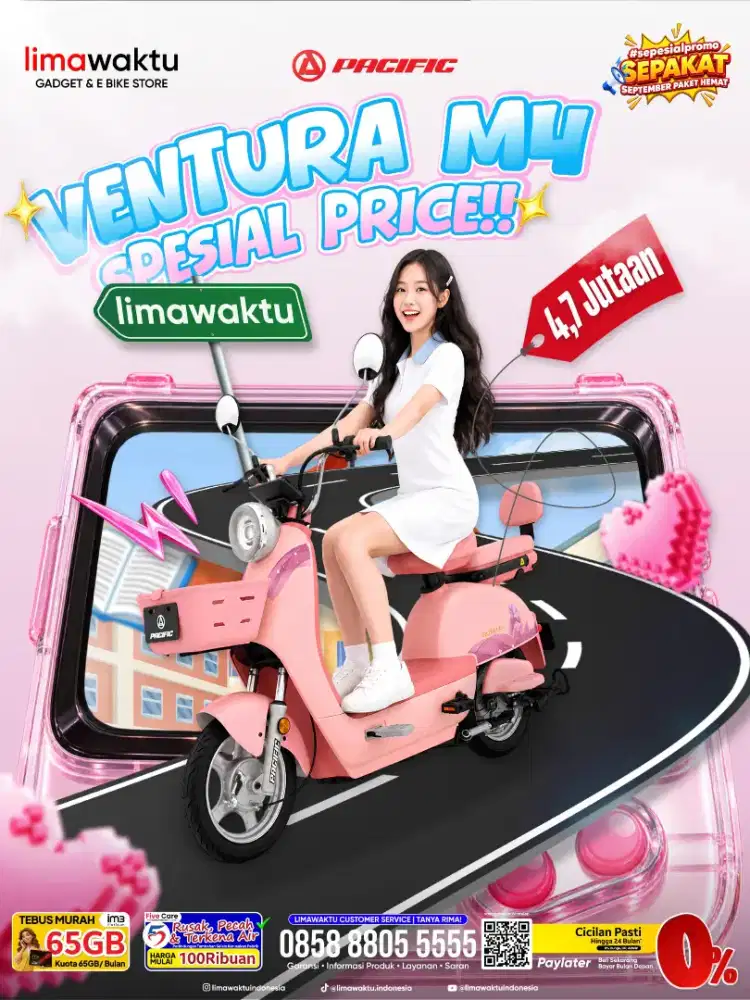 SEPEDA LISTRIK MURAH BISA COD GRATIS ONGKOS KIRIM