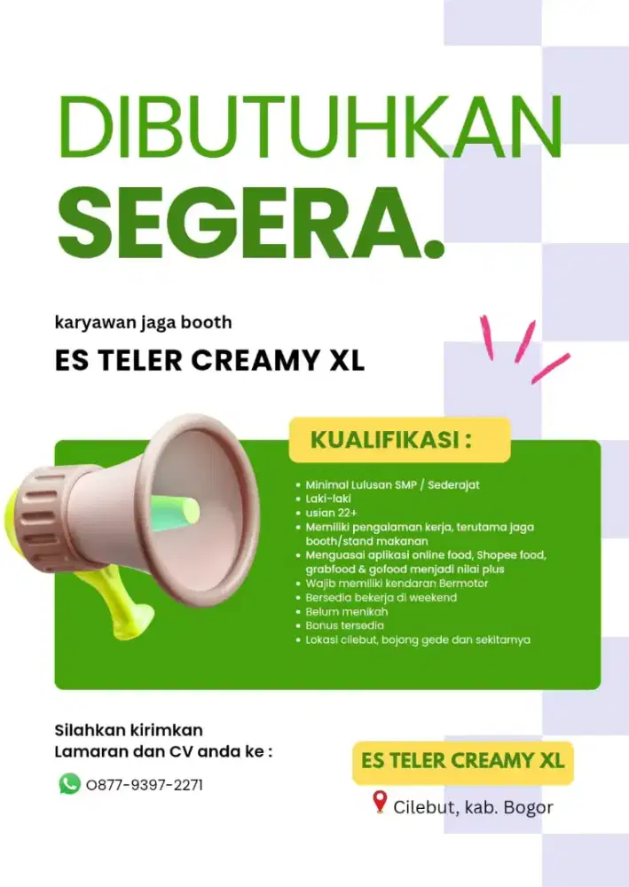 Lowongan Pekerjaan Jaga Booth