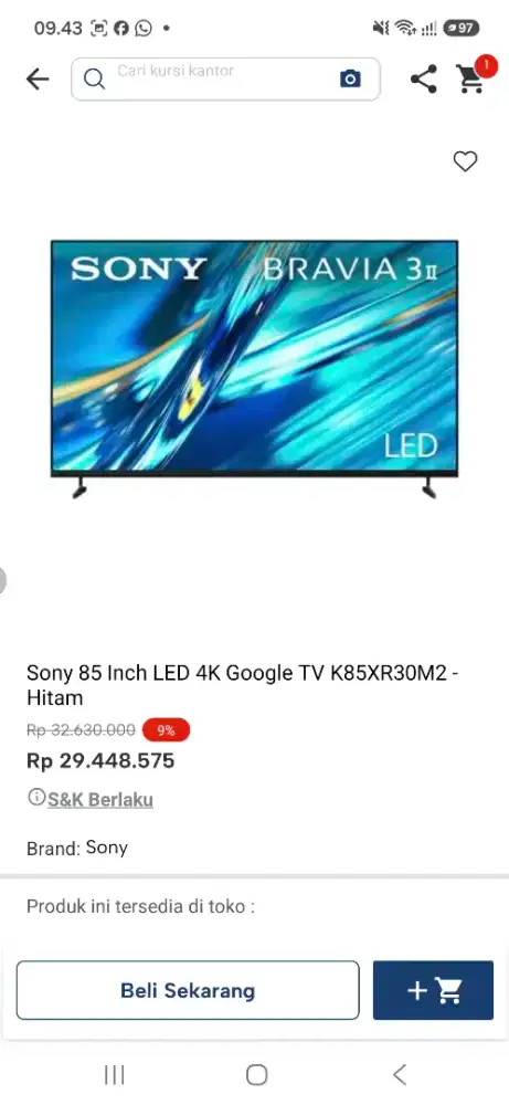 SONY GOOGLE TV 85INCH PROMO