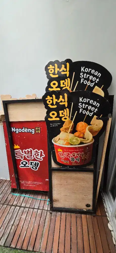 Jual booth lapak odeng + perlengkapan masak