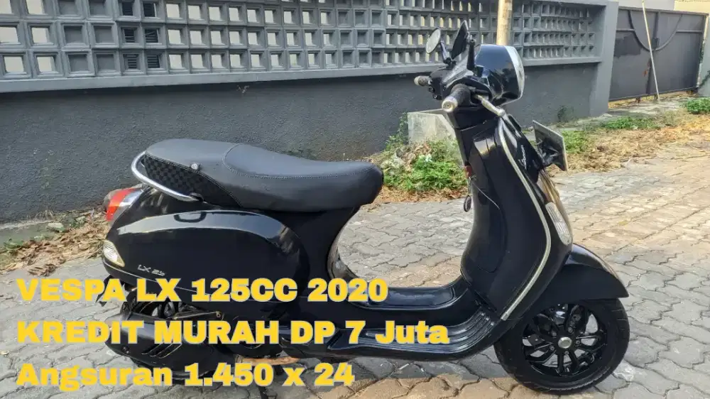 Vespa Lx 125cc 2020 Hitam Metalik Km40Rban Original