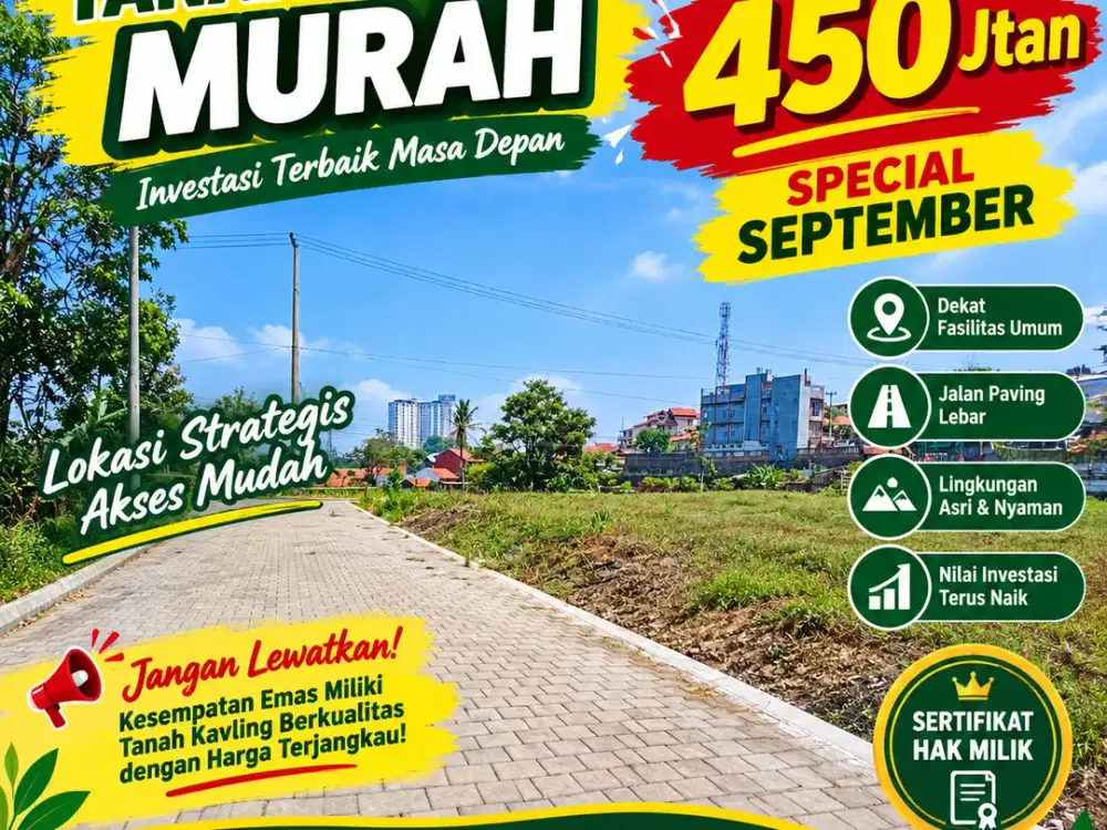 *Tanah Kavling strategis dekat Kampus UNPAD Jatinangor*