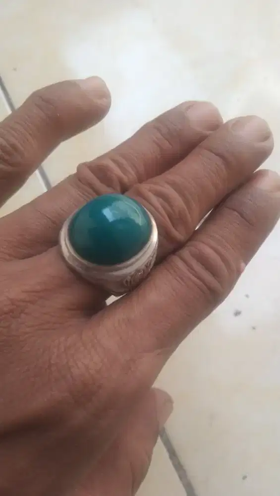 Bacan Doko kristal, jumbo mumbul, ikatan perak ukuran 8