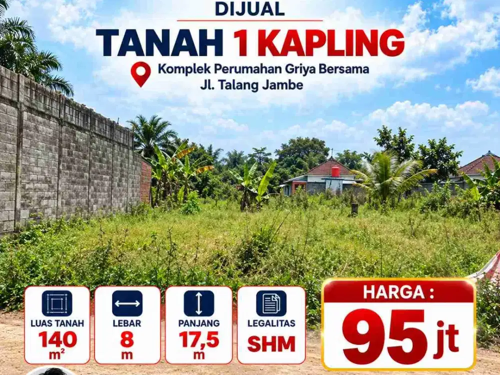 DIJUAL Tanah Kaplingan