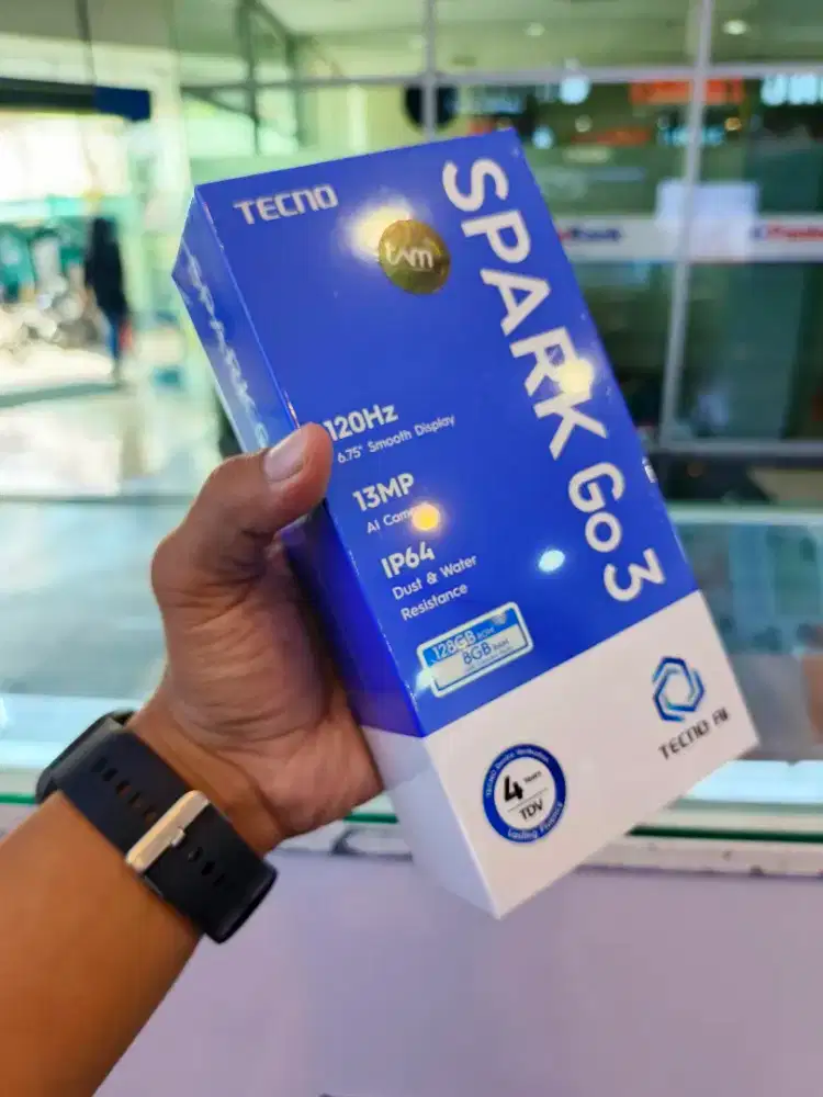 Tecno Spark Go3 4/128GB New Segel Garansi Resmi 1 Tahun