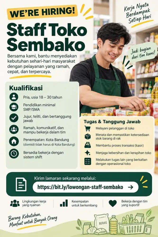 Lowongan Kerja Staff Sembako