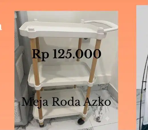 Meja Kosmetik Roda