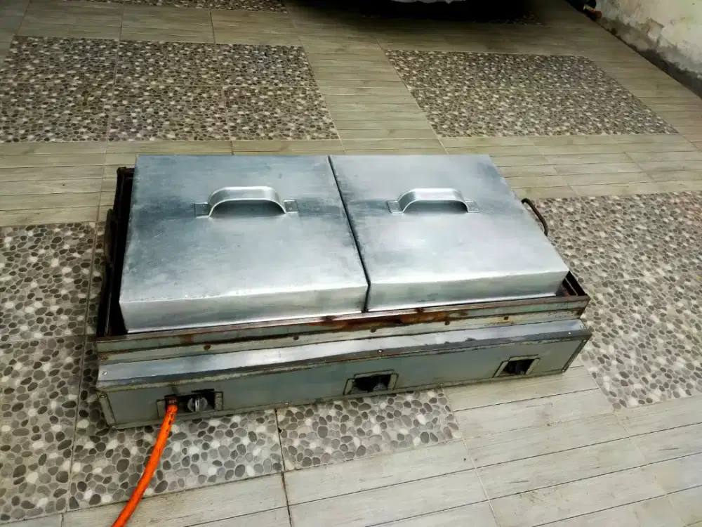 Kompor & Wajan Besi Pemanggang utk Usaha Jualan Makanan