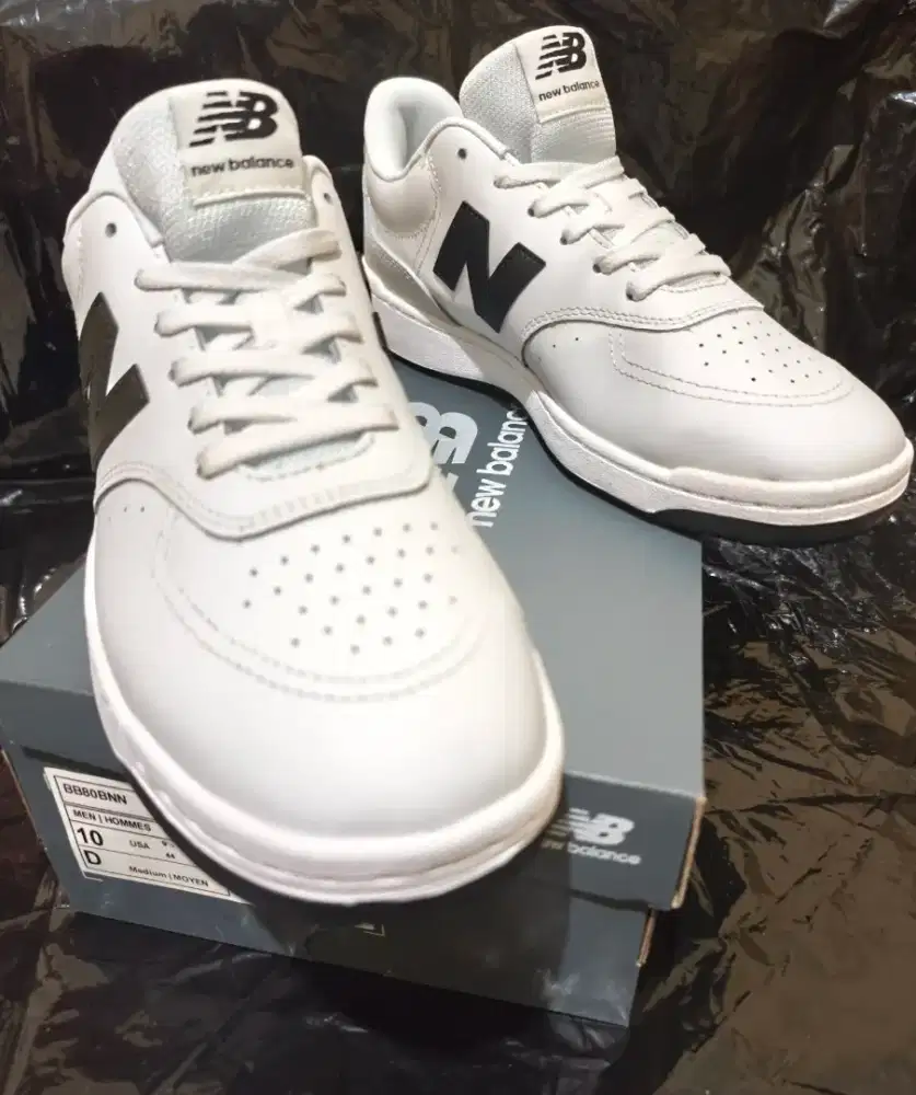 NEW BALANCE BB80 V1 - CASUAL SNEAKERS –WHITE/BLACK-SIZE: US 10/ EU 44
