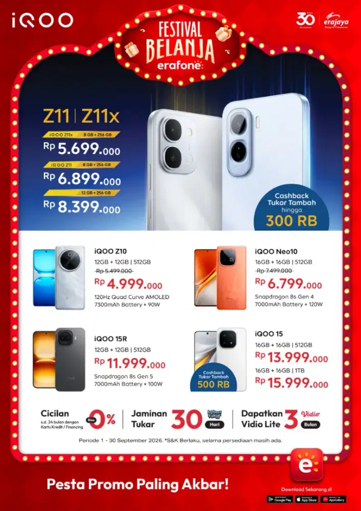 Iqoo z15r dengan cicilan Home Credit pasti promo