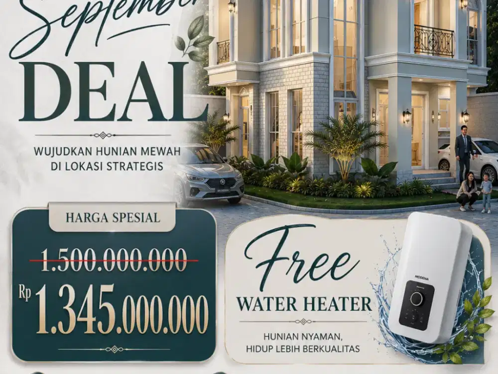 RUMAH STRATEGIS BONUS WATER HEATER LOKASI DI SUKUN KOTA MALANG