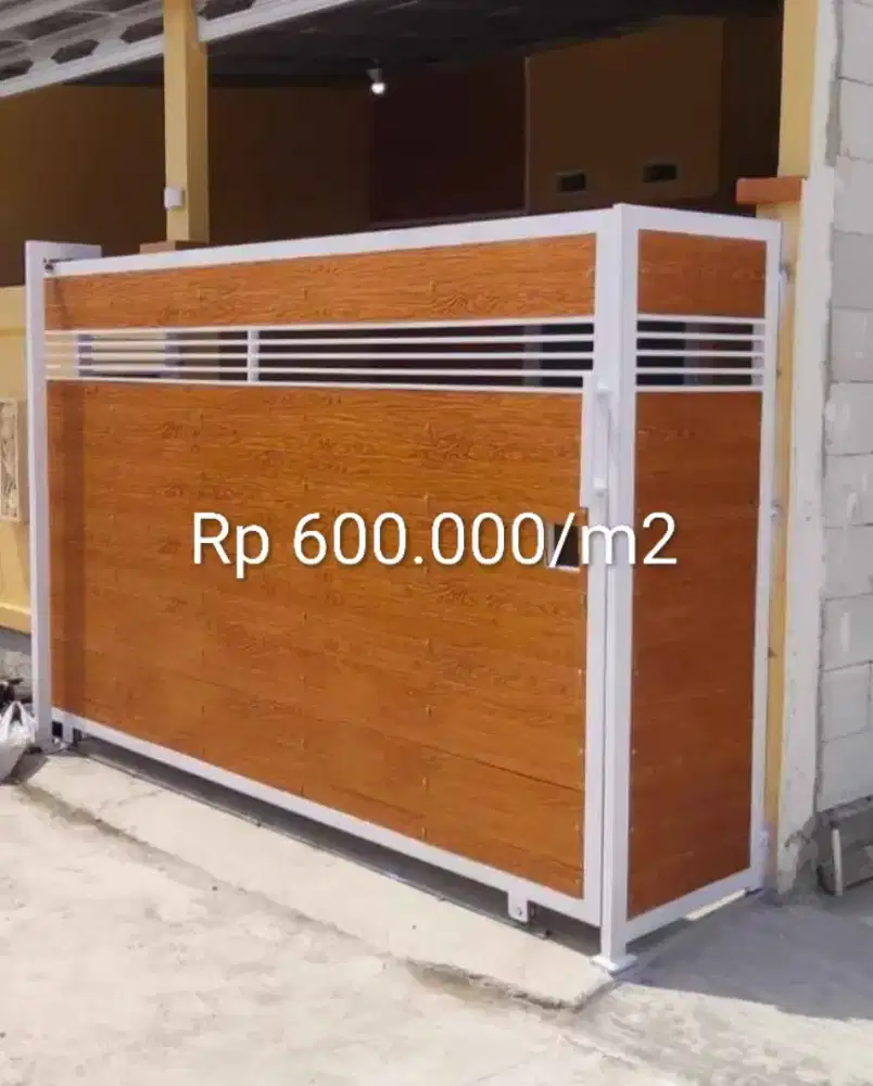 Pagar rumah minimalis modern terbaru Depok