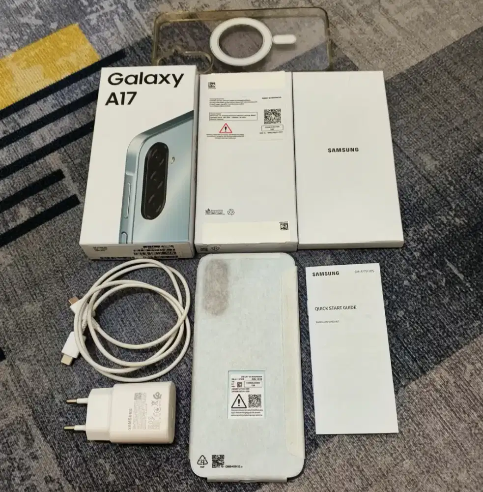 Samsung Galaxy A17 4G 8/128 Blue LIKE NEW Fullset ORI SEIN Juli 2027