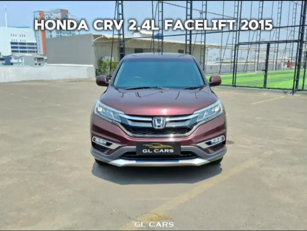 Crv 2.4L Facelift Cash Honda Cherry Maroon Red 2015 Good Condition