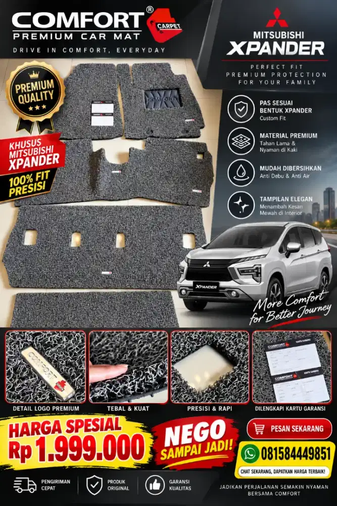 Karpet Comfort Premium Mitsubishi Xpander