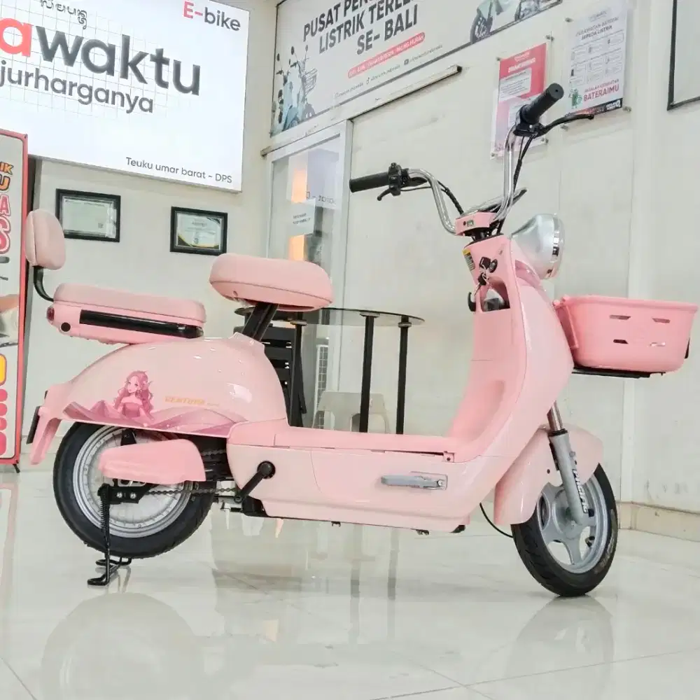 SEPEDA LISTRIK ANAK CEWEK SIAP COD SELURUH BALI