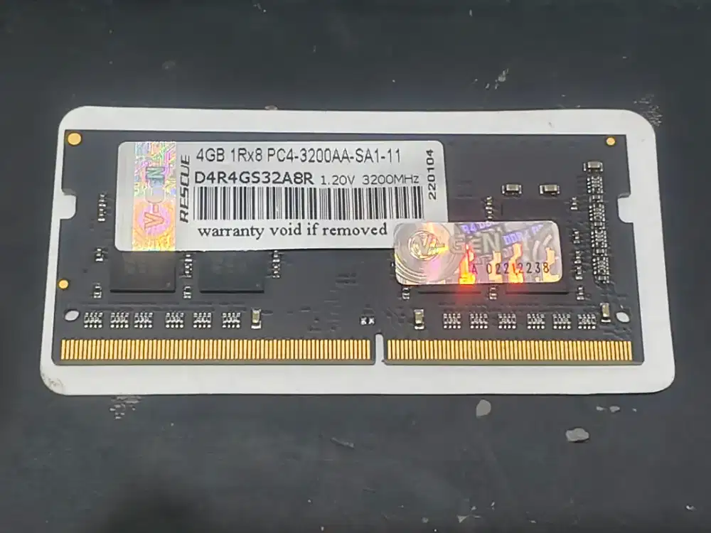 Memori laptop 4 GB ddr4 pc 3200 Vgen sodimm