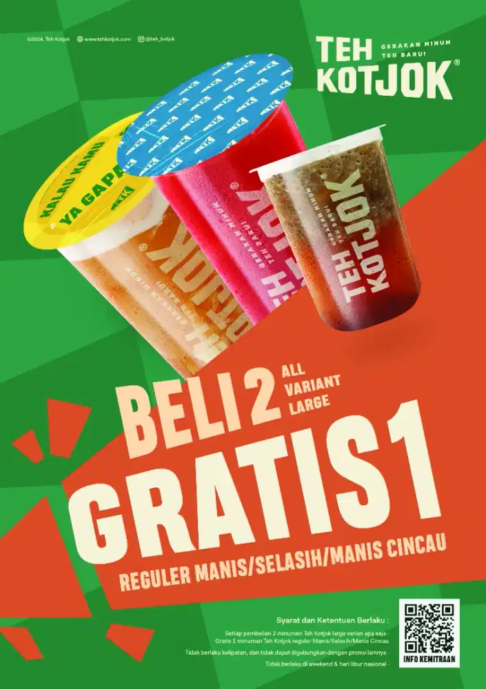 Mencari barista plus sales untuk outlet teh kotjok cabang dukuh atas