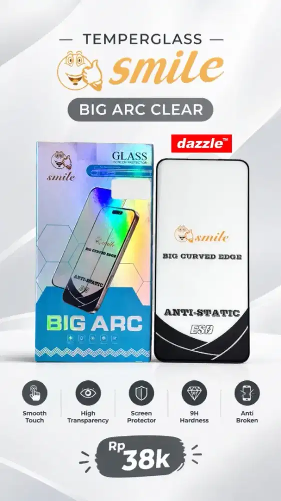 Temperglass Smile Big Arc Clear