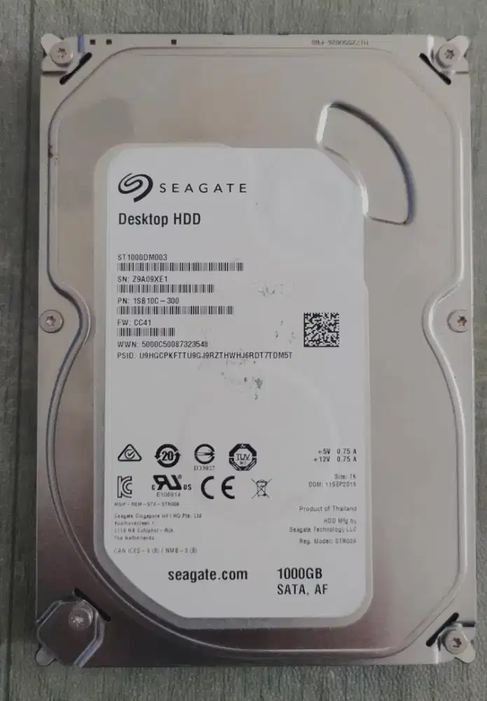 HDD Seagate second 500GB dan 1TB