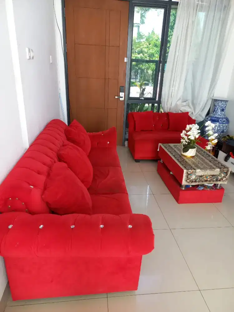 SOFA 1 SEAT DENGAN MEJA.