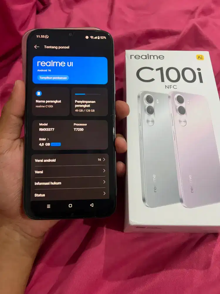 Realme c100i 4+4/128