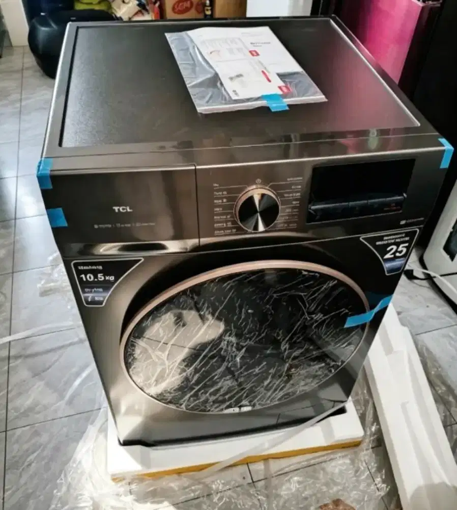 TCL Mesin Cuci Front Loading Washer Dryer 10.5 kg TWD105-C22DGI