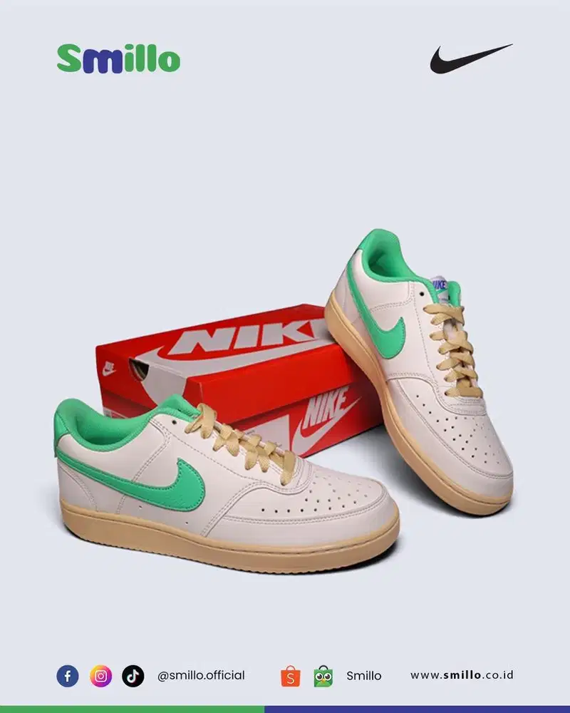 Nike Court Vision Lo [Sail/Electric Algae] - Size 42
