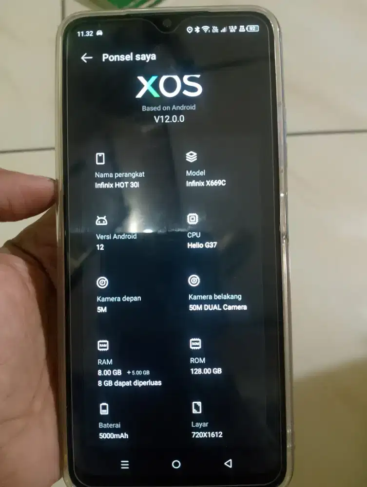 infinix hot 30i fulset 1,6 lengkap