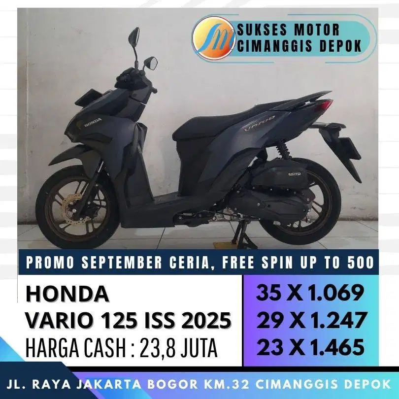 HONDA VARIO 125 CBS ISS 2025 MULUS CASH KREDIT PROMO CASHBACK 300