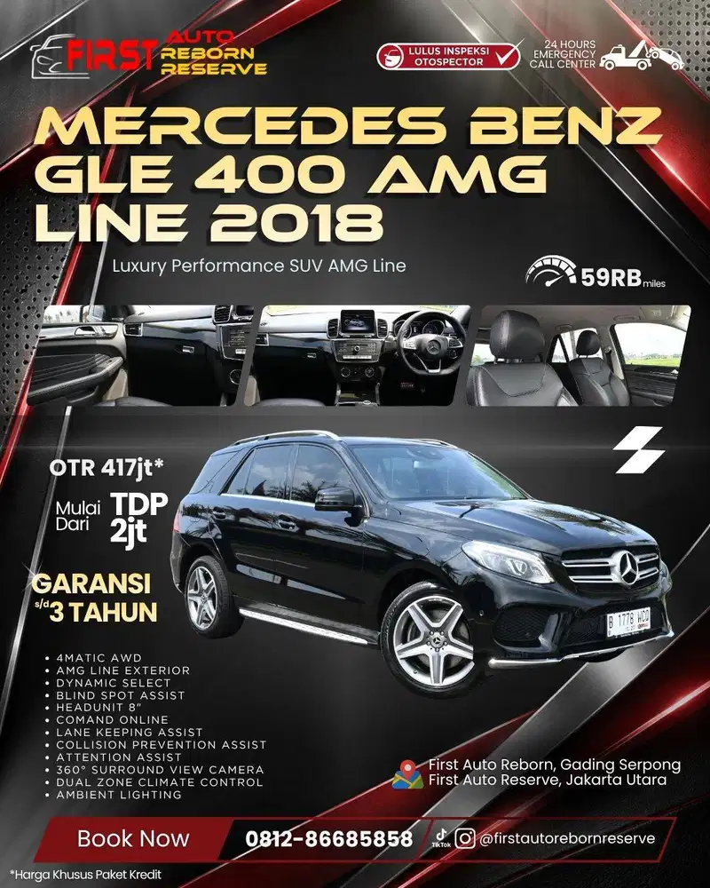 (TDP2jtan) Mercedes-Benz GLE 400 AMG Line 2018