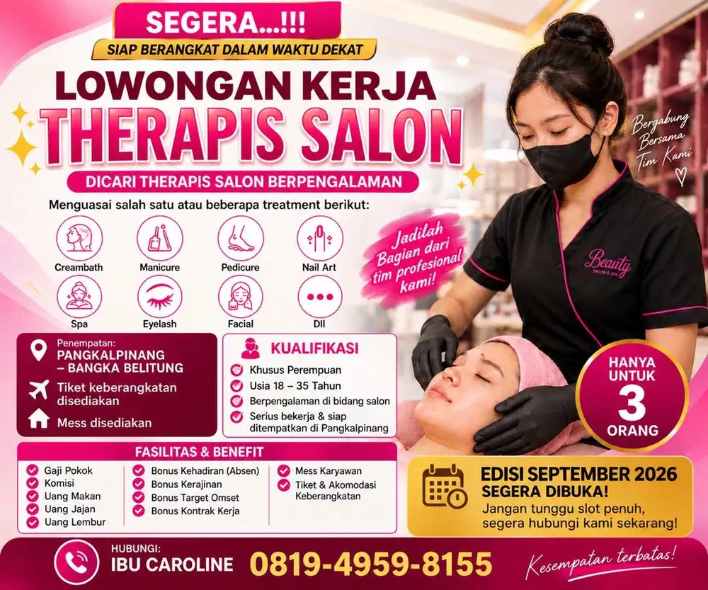 LOKER TERAPIS SALON BERPENGALAMAN