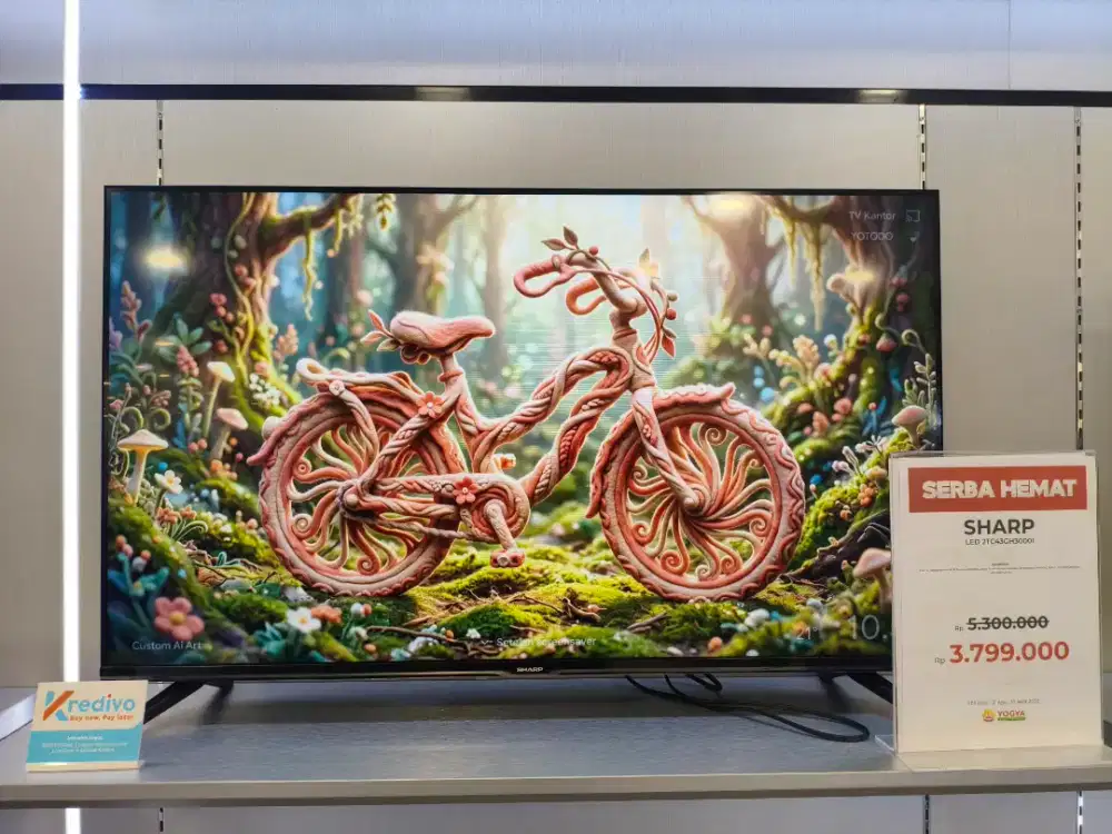 Cash & Kredit SHARP LED 43GH3000I GOOGLE TV Tanpa DP, Bunga 0%