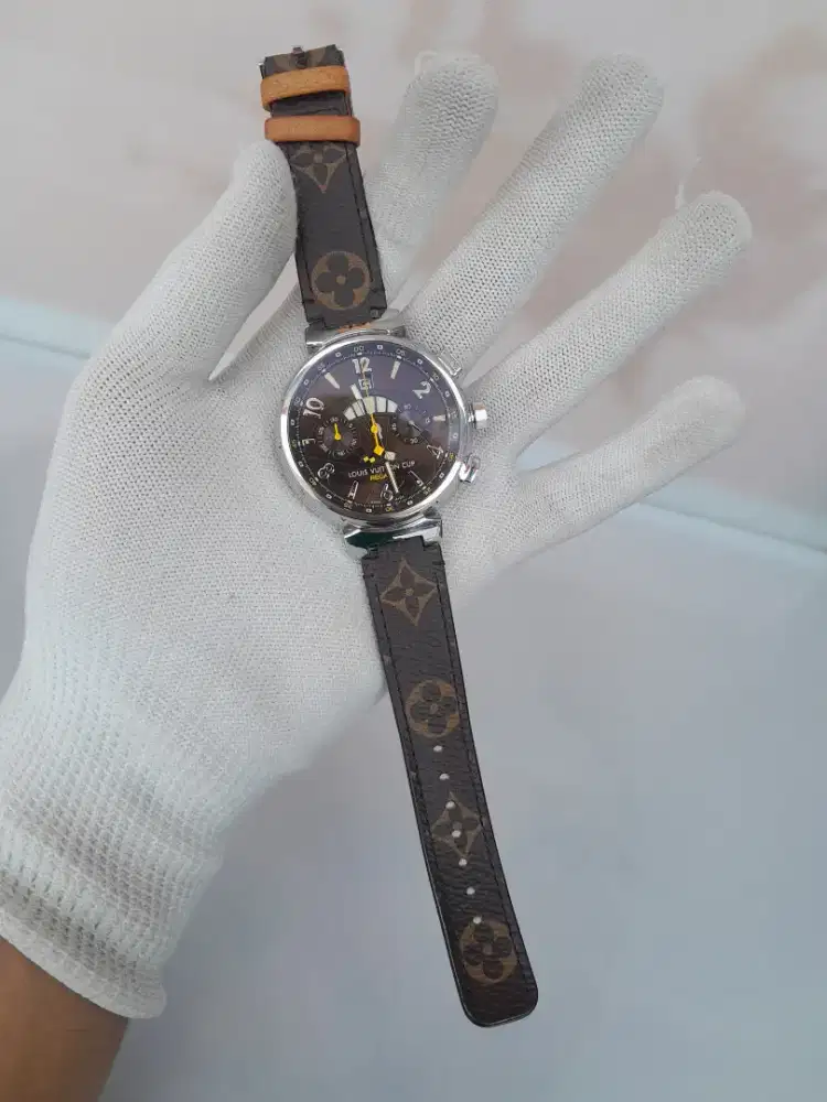 Jam Louis Vuitton Tambour Chronograph LV Cup Regate
