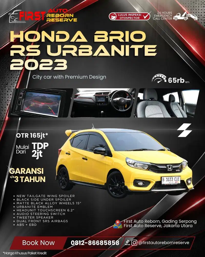 (TDP2jtan) HONDA BRIO RS URBANITE 2023