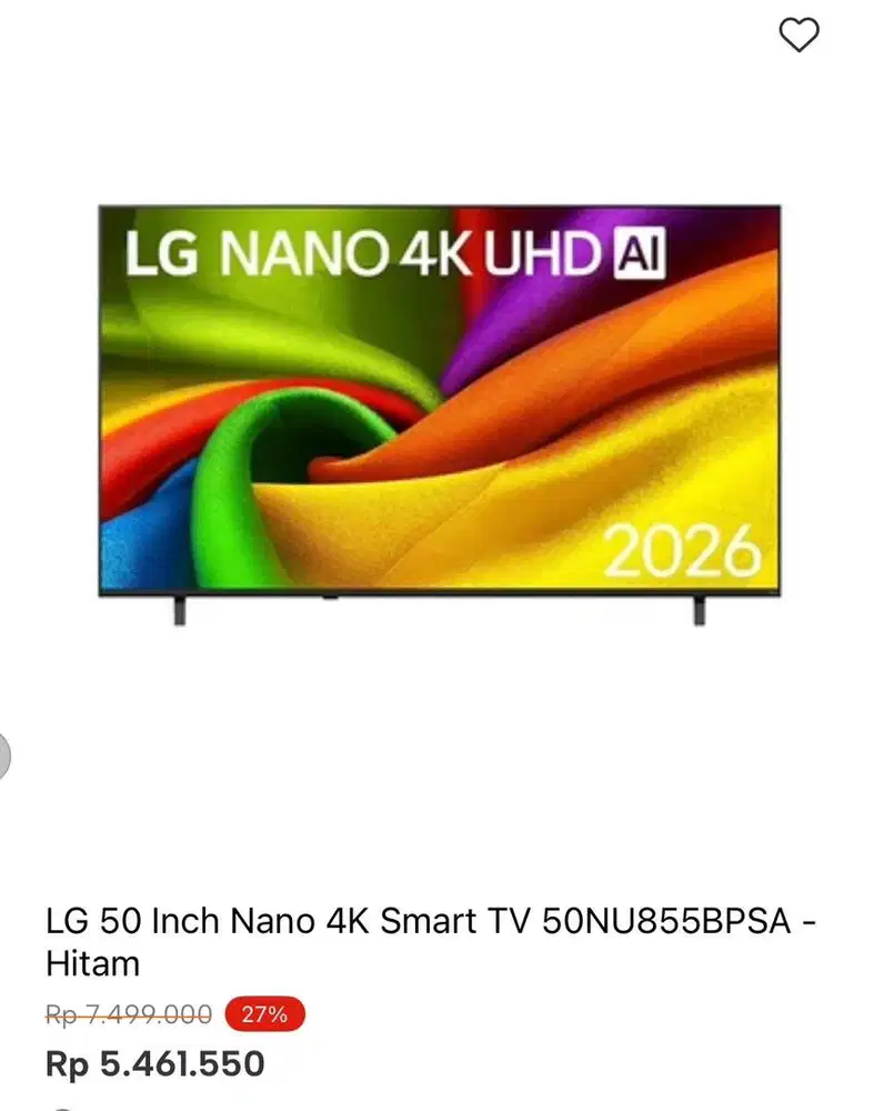 LG SMART TV 4K 50inc