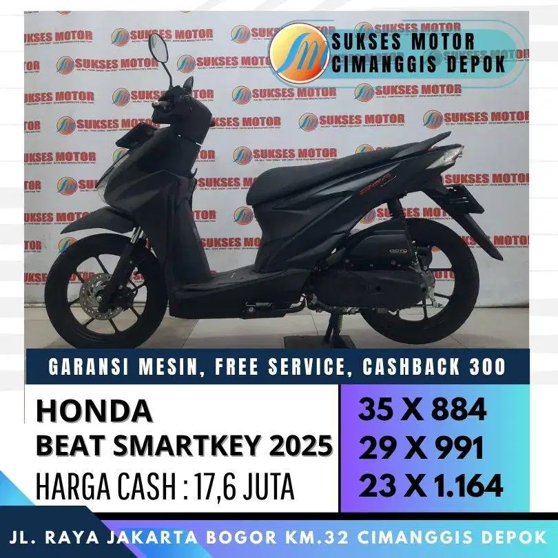 HONDA BEAT SMARTKEY 2025 KREDIT PROMO FREE SPIN CASHBACK UP TO 300