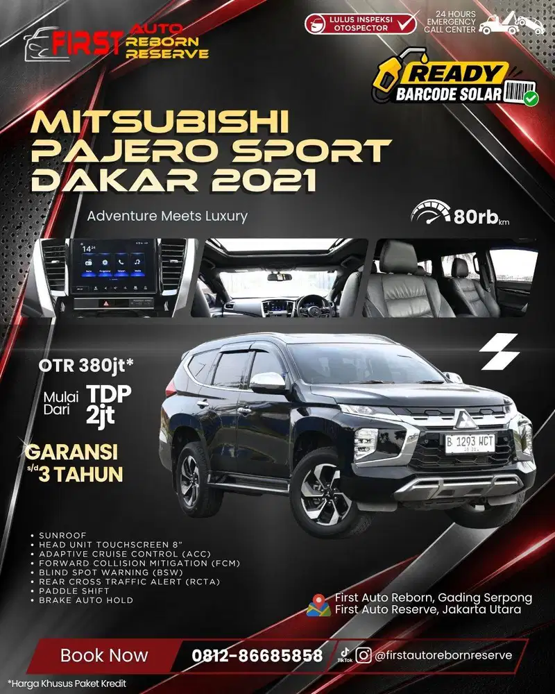 (TDP2jt) Mitsubishi Pajero Sport Dakar 4x2 AT 2021