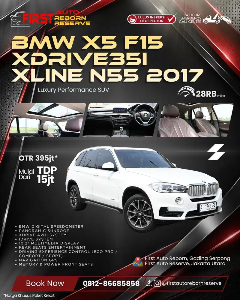 (TDP15jtan) BMW X5 F15 xDrive35i xLine N55 2017