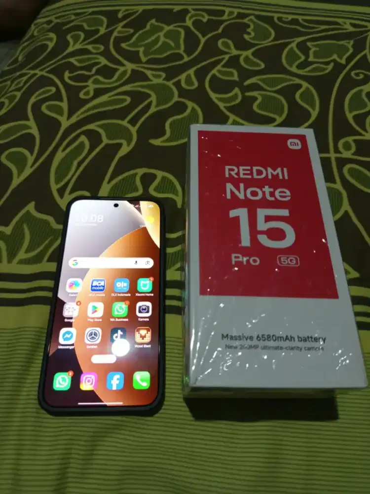 Jual redmi note 15 pro 5G ram 8/256 wrn titanium masih on garansi