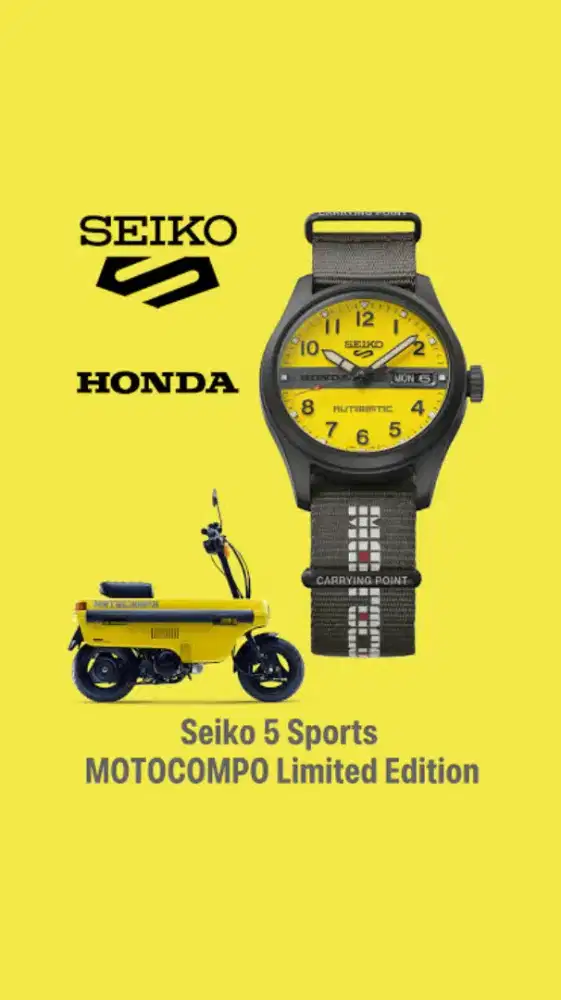 Seiko 5 Sports x Honda Motocompo 45th Anniversary Limited Edition
