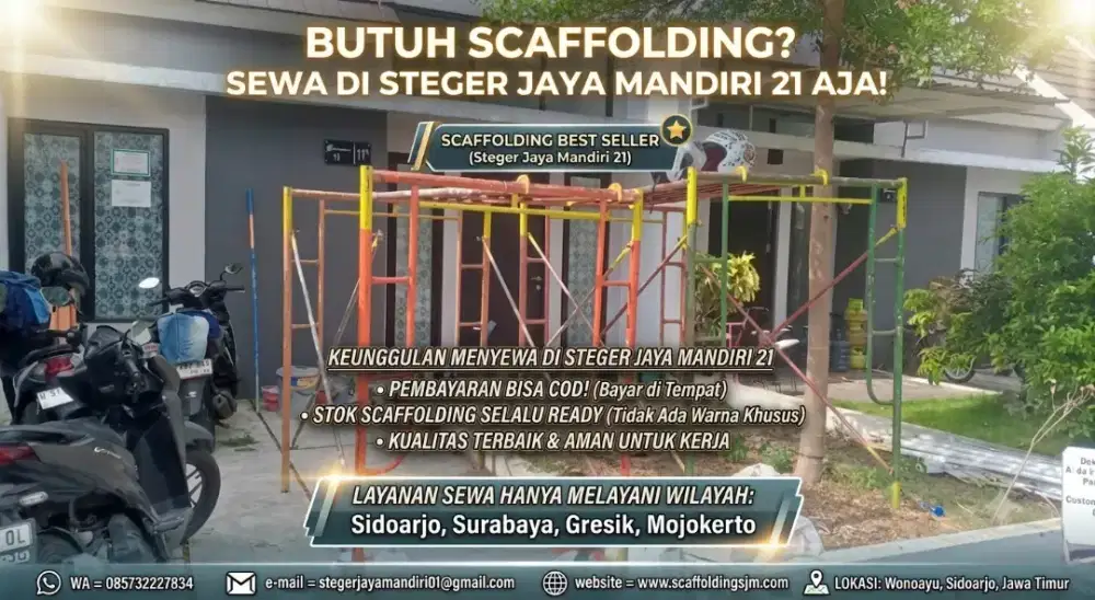 Sewa & jual scaffolding scafolding kapolding steger andang t.170x1,8mm